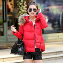 Women Fur Collar Hooded down Jacket cold weather winter warm cotton coat fashion casual warm hooded jacket snow overcoat coat - 64 Corp