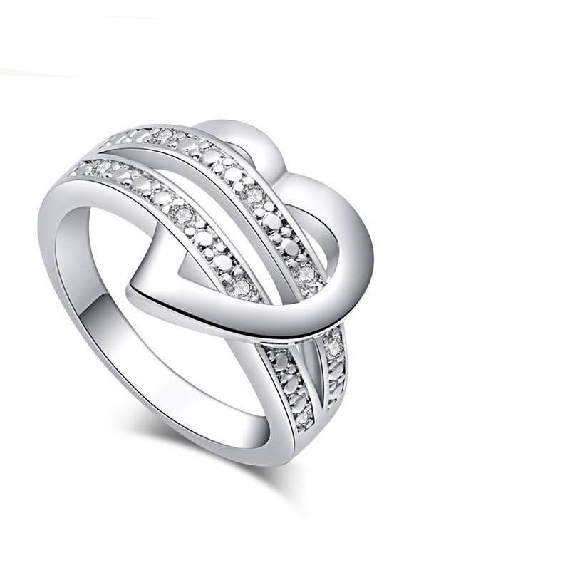 Bling Heart Love Women Wedding Ring - 64 Corp
