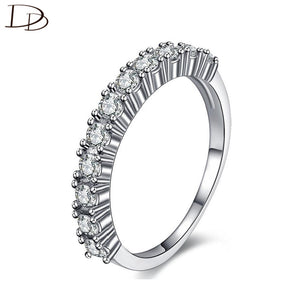wholesale chic 925 sterling silver rings for women AAA rhinestone jewelry wedding engagement aneis crystal bague femme DD144 - 64 Corp