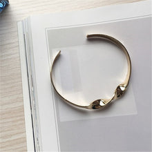 Europe and the United States very minimalist twist burnished gold silver metal bracelet lady fashion bracelets 2018 fine bracele - 64 Corp
