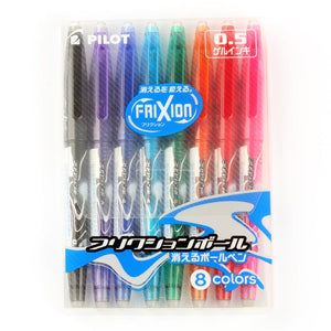 Japan Pilot FriXion 1 set 8 colors Magic Erasable Touchable Gel Ink resurrect Pen School Office Supplies 0.5 mm LFB160EF8CN