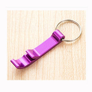 Portable 4 in 1 Bottle Opener Key Ring Chain Keyring Keychain Metal Beer Bar Tool Claw Gift