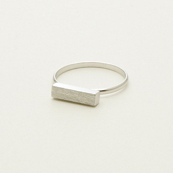 SMJEL Minimalist Long Bar Name Rings Women Simple Rectangle Rings For Female Anel Masculino Party Gifts Enagement Ring R247 - 64 Corp
