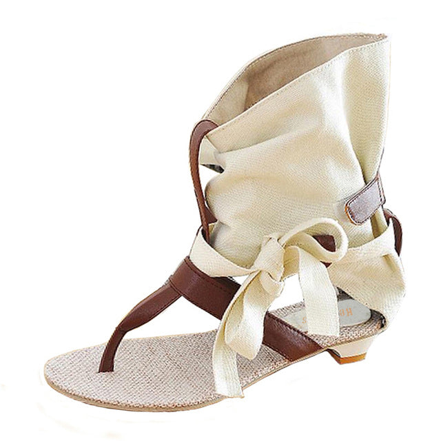 KemeKiss Big Size 34-43 Fashion Women Gladiator T straps Flat Heel Sandals Summer Shoes Brand New Casual Dress Chic Sandals S236 - 64 Corp