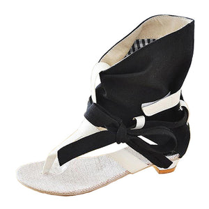 KemeKiss Big Size 34-43 Fashion Women Gladiator T straps Flat Heel Sandals Summer Shoes Brand New Casual Dress Chic Sandals S236 - 64 Corp