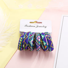 6PCS/Pack New Korean Cotton Print Hair Ropes Leopard High Elastic Headbands Elegant Hair Bands For Women Girls Hair Accessories - 64 Corp