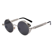 Round Steampunk Vintage Retro Sunglasses - 64 Corp