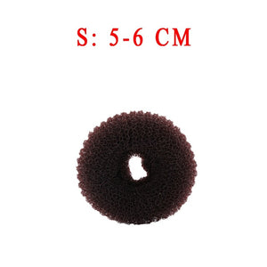 3PCS Size S/M/L Fashion Women Magic Shaper Donut Hair Ring Bun haar Accessories Lady Styling Tool Hair Accessories - 64 Corp