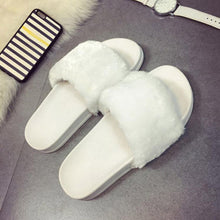 Slippers Womens Zapatos Mujer Ladies Slip On Sliders Fluffy Faux Fur Flat New Fashion Female Casual Slipper Flip Flop Sandal - 64 Corp