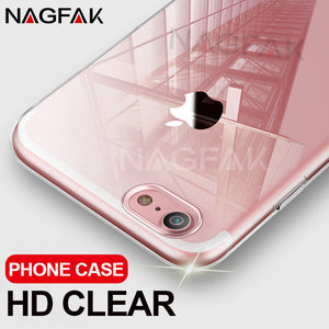 NAGFAK Ultra Thin Transparent Case For iPhone 8 7 Plus 6 6S Plus Cases Soft TPU Cover For iPhone 6 6S 7 8 Plus Phone Case Capa - 64 Corp