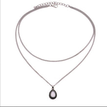 RscvonM New Fashion Double Horn Necklace Crescent Water Drop Necklace Boho Jewelry Minimal Girlfriend Gift drop shipping C135 - 64 Corp