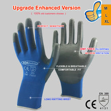 NMSafety 12 Pairs work gloves for PU palm coating safety glove - 64 Corp