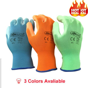 NMSafety 12 Pairs work gloves for PU palm coating safety glove - 64 Corp