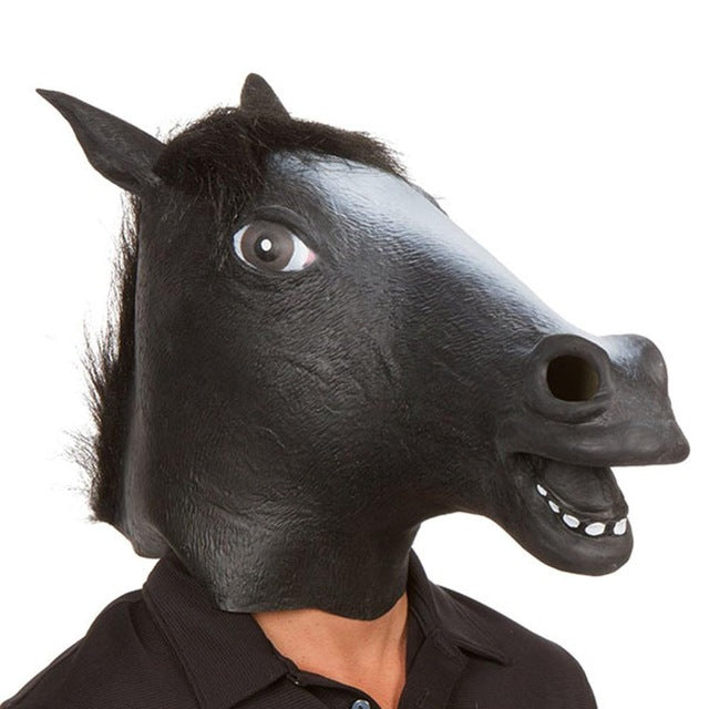 New Years Horse Head Mask Animal Costume n Toys Party Halloween 2018 New Year Decoration