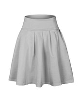 Spring Summer Short Skirts Womens Swing Tutu Skirt Bottoms Pleated Skirts Ladies Basic Solid Color Casual Mini Skater Skirt S-XL - 64 Corp