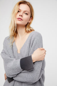 2018 women autumn long sweatshirts hot sale fleece fashion hoodies V-neck loose bat sleeve cute outerwear hoodie boho sweatshirt - 64 Corp