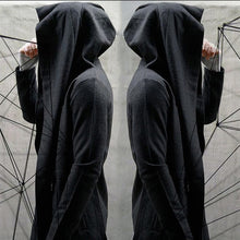 Cool New 2018 Men Hooded Cardigan Black Gown Sudaderas Hombre Hip Hop Hoodies Cloak Jackets Trench Gothic Punk Outerwear Coats - 64 Corp