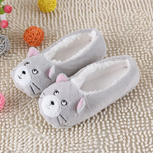 2018 New Warm Flats Soft Sole Women Indoor Floor Slippers/Shoes Animal Shape White Gray Cows Pink Flannel Home Slippers 6 Color - 64 Corp
