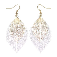 Find Me 2018 fashion Luxury boho Double color Leaf Dangle earrings Vintage Leaves long tassels drop Earring for women Jewelry - 64 Corp