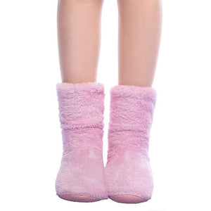 FRALOSHA Dropshipping & Wholesale Women Plush Home shoe Coral Fleece Indoor Floor Sock Winter Foot Warmer Soft bottom slippers - 64 Corp