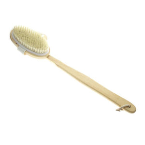Best Natural Bristle Wooden Long Handled Shower Back Spa Bath Dry Skin Body Tool Product - 64 Corp