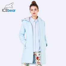 ICEbear 2018 Spring Autumn Long Cotton Women's Coats With Hood Fashion Ladies Padded Jacket Parkas For Women 17G292D