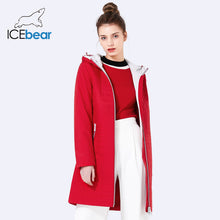 ICEbear 2018 Spring Autumn Long Cotton Women's Coats With Hood Fashion Ladies Padded Jacket Parkas For Women 17G292D