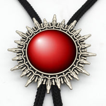 2017 New Trendy Black Glass Dome Bolo Tie Western Cowboy Shirt Accessory Red Blue Photo Jewelry Round Vintage Bolo Ties necklace - 64 Corp