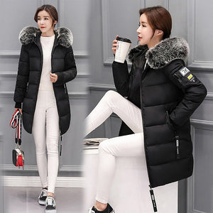 Winter jacket women 2018 new female parka coat feminina long down jacket plus size long hooded duck down coat jacket Women
