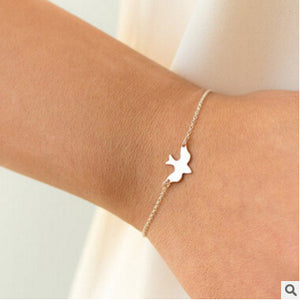 s 37 2017 hot fashion simple minimalist pigeon bracelet bracelet cute little swallow bird bracelet couple best gift factory dire - 64 Corp