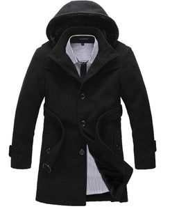 ZOEQO NEW thick longer plus size coats Men jacket Winter Overcoat Men's trench jacket Male warm winter parka men plus size 641