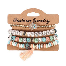 Find Me 2018 new Fashion Vintage Ethnic multilayer big beads Bracelets Boho Statement Flower Bracelet Bangles for Women Jewelry - 64 Corp