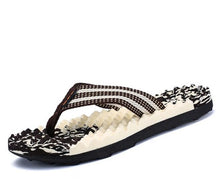 blaibilton 2018 Summer Beach Slippers Men Shoes Flip Flops Patchwork EVA Stripe Outside Massage Slipper Male Soft High quality - 64 Corp