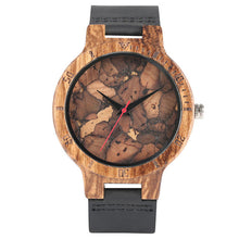 Top Men's Wooden Watches High Quality Black Handmade Natural Wood Bamboo Quartz-watch No Number Face Chic Second Hand Clock Male - 64 Corp