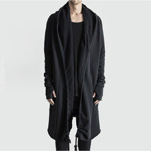 HZIJUE Brand Kanye West Mantle Streetwear Hoodie Long Male Black mens Hooded Cloak Hip Hop Longline Sweatshirt Sudadera Hombre - 64 Corp