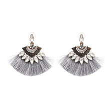 Bohemia Dangle Drop Earrings Women Accessories Fan Shaped Cotton Handmade Tassels Fringed Earrings Ethnic Jewelry - 64 Corp