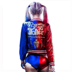 Girls Women Adult Suicide Squad Harley Quinn Cosplay Costumes Halloween Jacket Daddy's Lil Monster T Shirt Shorts costumes Sets
