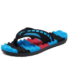 blaibilton 2018 Summer Mixed Colors Massage Beach Slippers Men Shoes Flip Flops Patchwork EVA Casual Outside Slipper Male Soft - 64 Corp