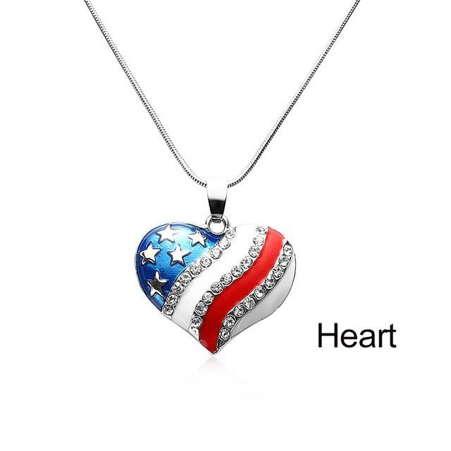 4th of July Independence Day Crystal Jewelry Best Gift - 64 Corp
