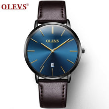Men Watches Luxury Brand OLEVS Quartz Genuine Leather Strap Minimalist Ultrathin Wrist Watches Waterproof High Quality Relogio - 64 Corp