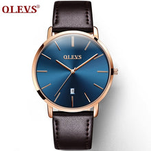 Men Watches Luxury Brand OLEVS Quartz Genuine Leather Strap Minimalist Ultrathin Wrist Watches Waterproof High Quality Relogio - 64 Corp