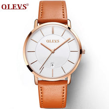 Men Watches Luxury Brand OLEVS Quartz Genuine Leather Strap Minimalist Ultrathin Wrist Watches Waterproof High Quality Relogio - 64 Corp