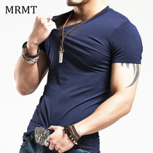 2018 MRMT Brand Clothing 10 colors elastic V neck Men T Shirt Mens Fashion Tshirt Fitness Casual Male T-shirt 5XL Free Shipping - 64 Corp