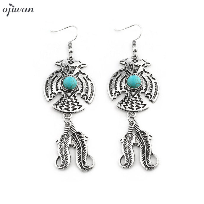 Navajo Eagle Earrings - 64 Corp