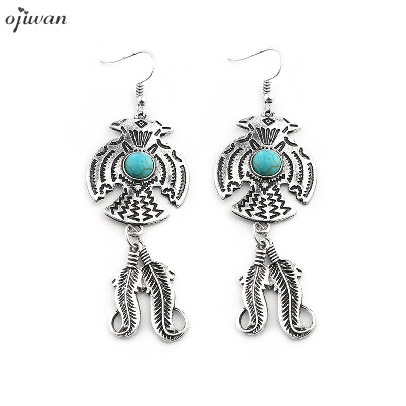 Navajo Eagle Earrings - 64 Corp