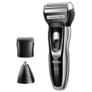 Kemei KM-5558 3in1 grooming kit nose hair trimmer clipper for men beard trimmer stubble ear electric shaver shaving machine - 64 Corp