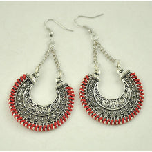 LOVBEAFAS 2018 Fashion Boho Drop Earrings For Women Jewelry Vintage Silver Long Earrings Bohemian Rope Wrap Earrings bijoux - 64 Corp