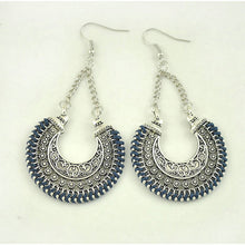 LOVBEAFAS 2018 Fashion Boho Drop Earrings For Women Jewelry Vintage Silver Long Earrings Bohemian Rope Wrap Earrings bijoux - 64 Corp