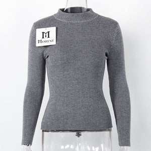 Women Sweaters And Pullovers 2018 New Autumn Winter Clothing Casual Knitted Women Tops Long Sleeve Basic Sweaters For Women - 64 Corp