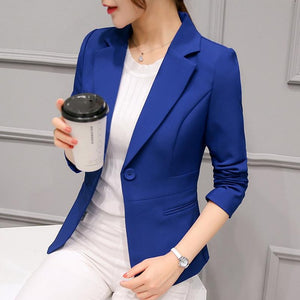 Long Sleeves Office Lady Single Button Women Suit - 64 Corp